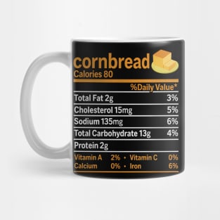 Cornbread Nutrition Food Thanksgiving Mug